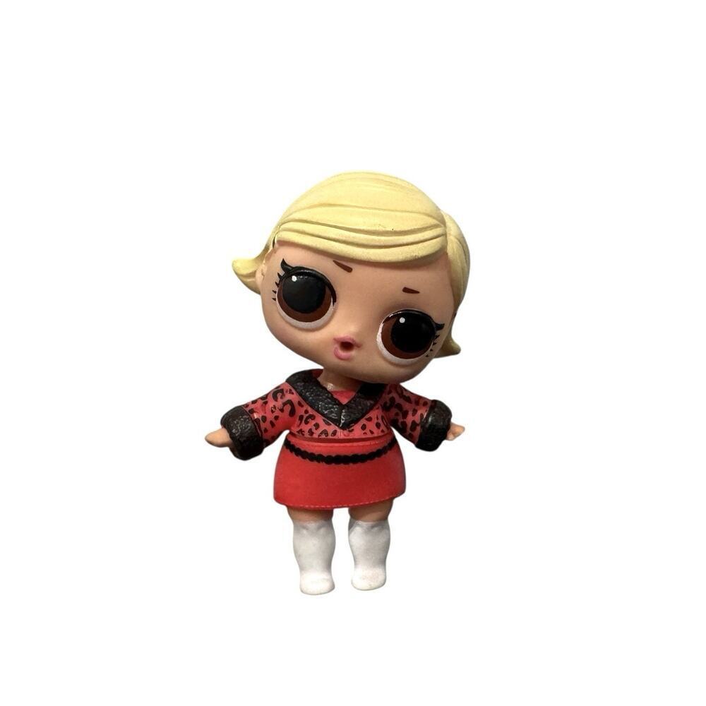 LOL Surprise! As if Baby Doll Under Wraps Series Blonde Hair Red Leopard Outfi